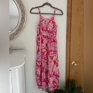 Cat & Jack Pink Tropical Maxi Dress, L